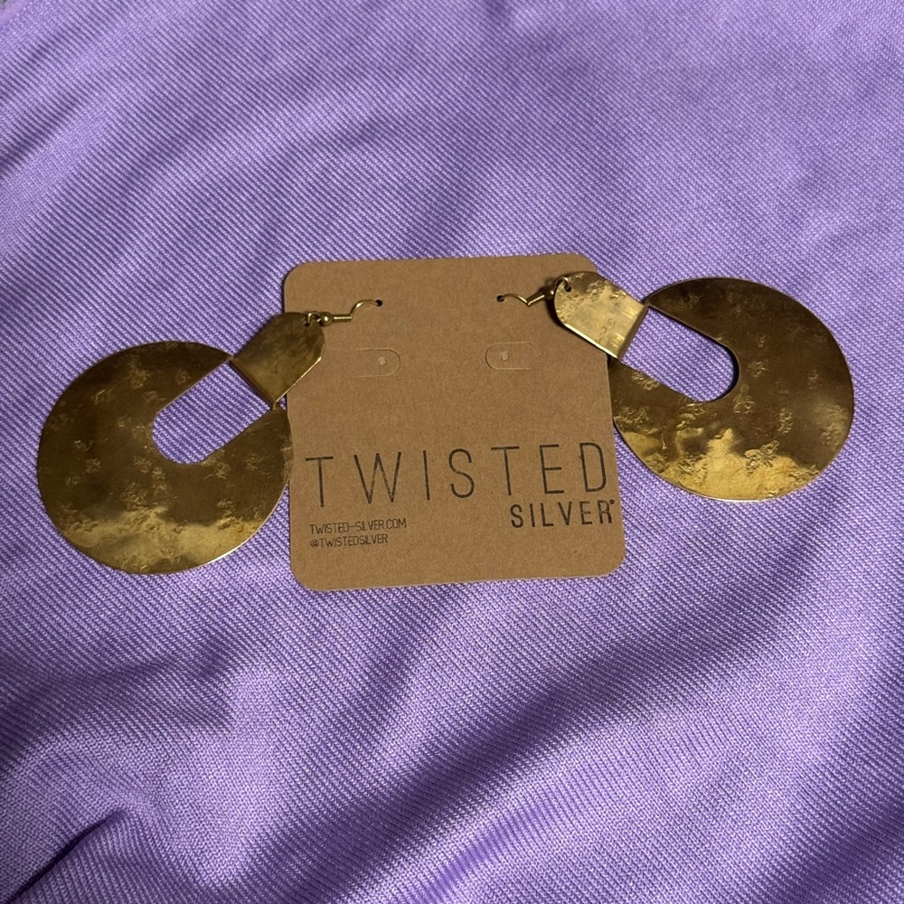 Twisted Silver Egypt Earrings